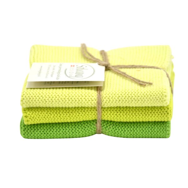 3er Set Wischtuch helles grün Kombi